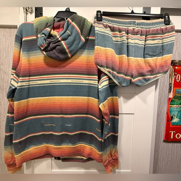 MATCHING SET! Aviator Nation’s TULUM Hoodie & Shorts Size Large, Like-New! - Picture 11 of 14